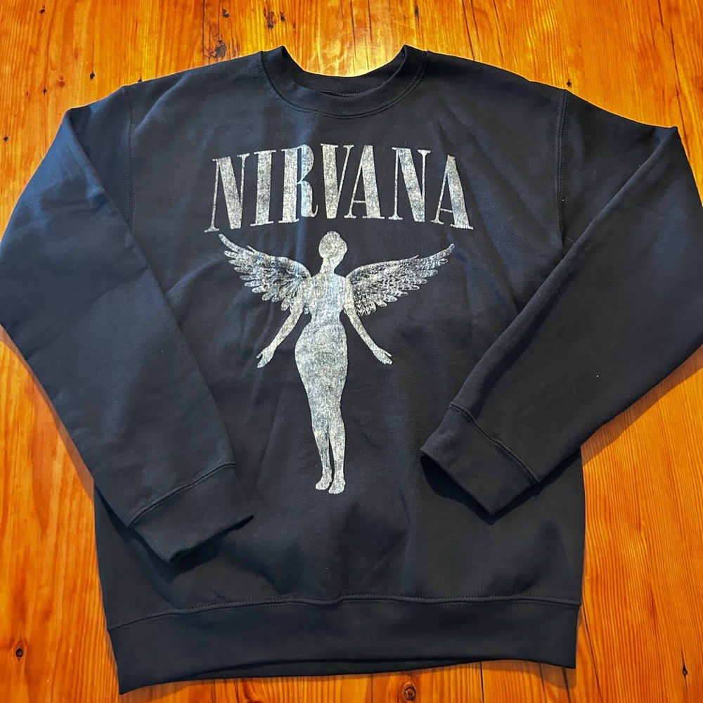 Gildan Black Nirvana Crewneck Sweater